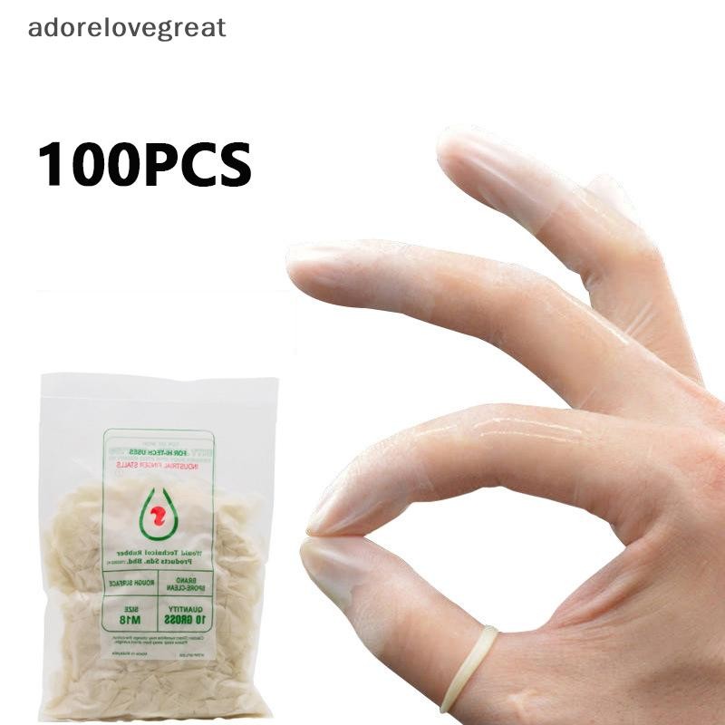 Alt 100 PCS ยางลื่น Anti-static Finger Cots ทิ้ง Latex Finger Cover ...