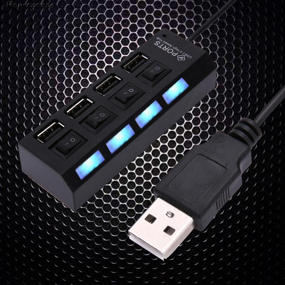 แท่นชาร์จ USB 4 พอร์ต พร้อมตัวบ่งชี้ และสวิตช์ [homegoods.th] | Shopee ...