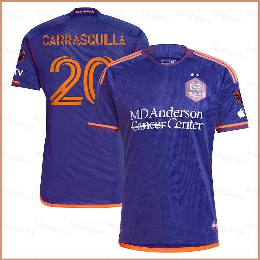 เสื้อกีฬาแขนสั้น ลายทีมชาติฟุตบอล Carrasquilla Houston Dynamo FC 2024