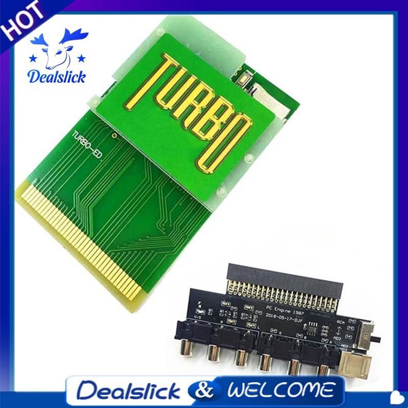 【Dealslick】การ์ดเกมคอนโซล เอาท์พุตเสียง RGBS 600 IN 1 สําหรับ PCE Pc ...