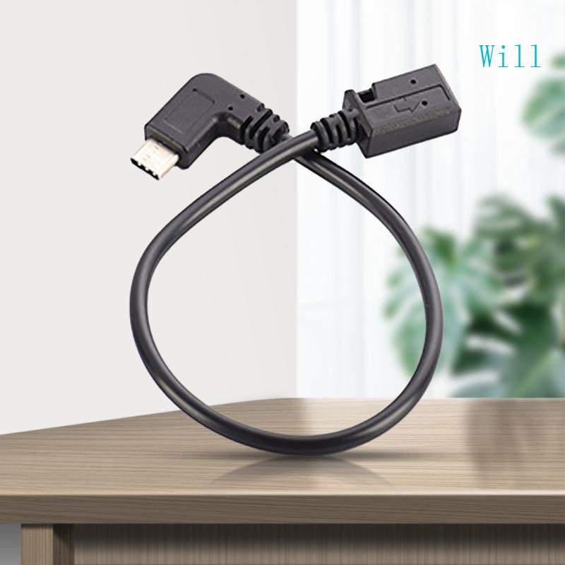 จะ 90 องศาประเภท C ถึง Mini USB Extension Cable Mini USB หญิง USB C ชาย ...