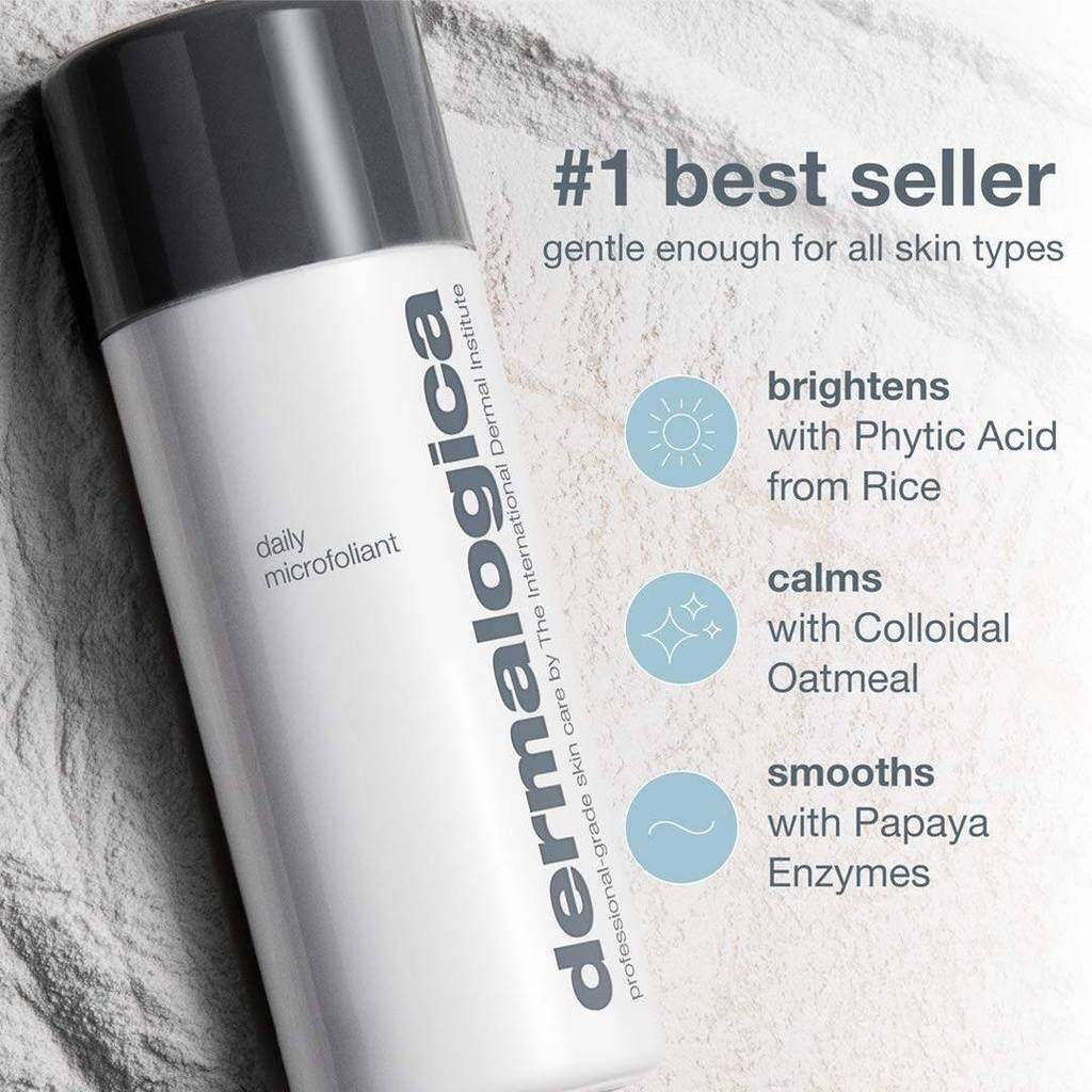 Dermalogica Daily Microfoliant 13/74g ผงแป้งผลัดเซลล์ผิวแบบอ่อนโยน ผลิตภัณฑ์ล้างหน้า ผลัดเซลล์