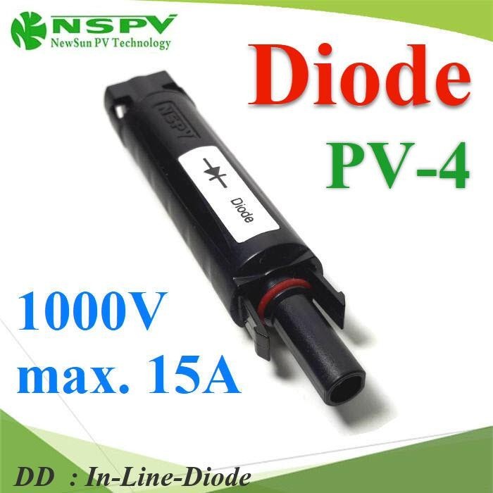 In-Line-Diode Solar ไดโอด PV-4 Diode สำหรับการต่อขนาน 1000V DC DD ...