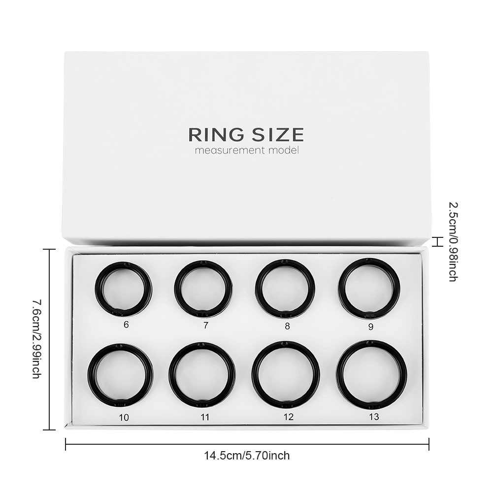 Smart Ring Sizing Kit Size First Before You Buy 8 ตัวอย่างแหวนใช้วัด ...