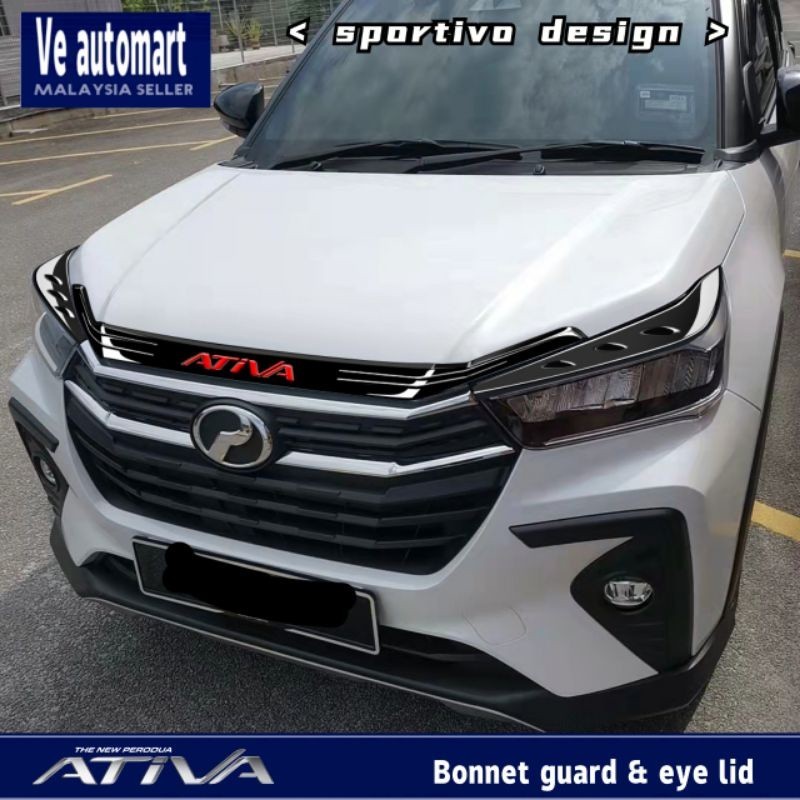 Vemart Perodua ativa belt guard สปอยเลอร์ & หัวฝาครอบโคมไฟ สไตล์ญี่ปุ่น ...