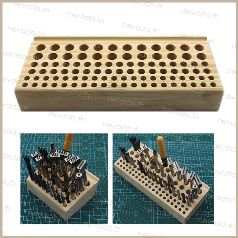 Nev ʚɞ 46 98 หลุม Pine หนัง Craft Rack Stand DIY แกะสลักเจาะเครื่องมือ ...