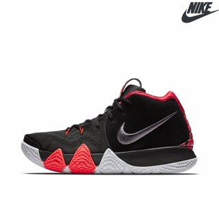 Kyrie 4s black and 2024 red