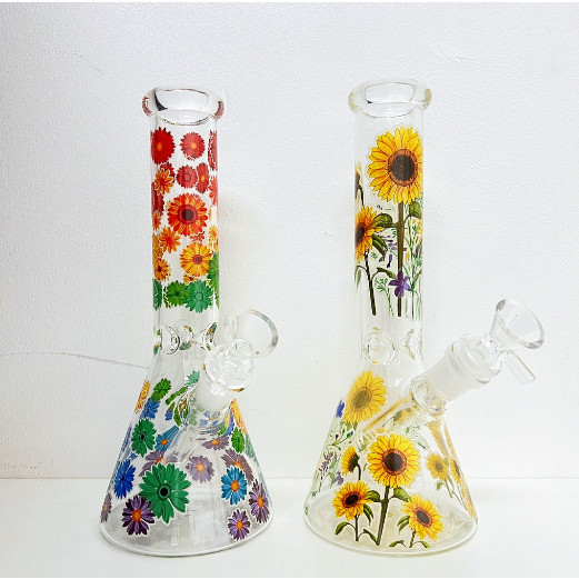 พายิ้ม พร้อมส่ง บ้องแก้ว 25cm บ้อง SUNFLOWER Bong Glass ขวดแก้วเรืองแสง ...