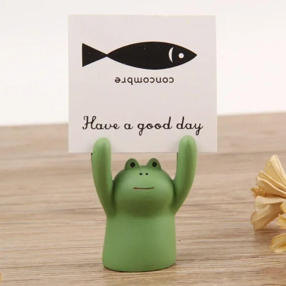 NEXUSG Hand Raising Card Clip, รูปภาพเรซิ่น Desktop Memo Clip Holder ...