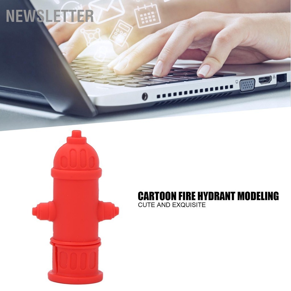 Newsletter การ์ตูน Fire Hydrant รูปแฟลชไดรฟ์ USB โฮมออฟฟิศน่ารัก Stick ...