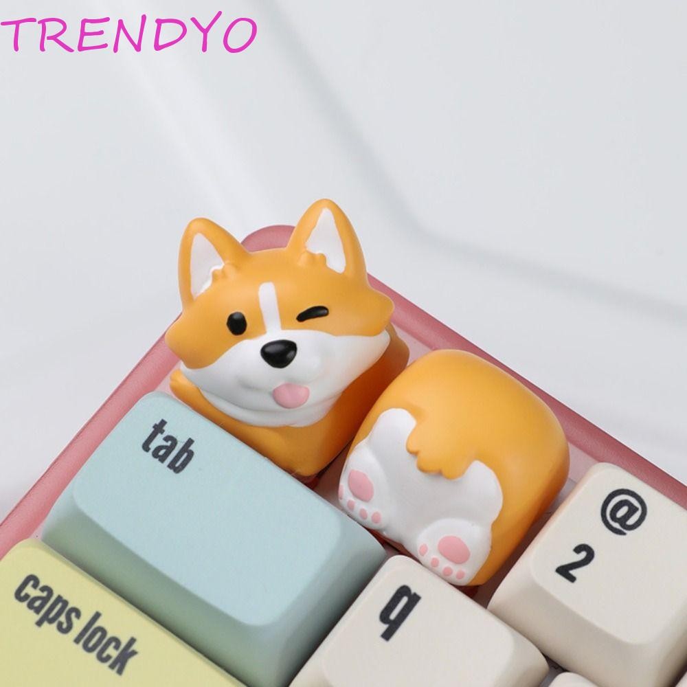 Trendyo Crogi Butt Keyboard Cap, Little Key 3D การ์ตูน Corgi Keycaps ...