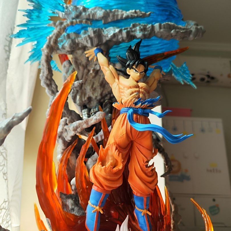 Full 60cm Vigorous Bomb Wukong Luminous Dragon Ball Series Statue ...