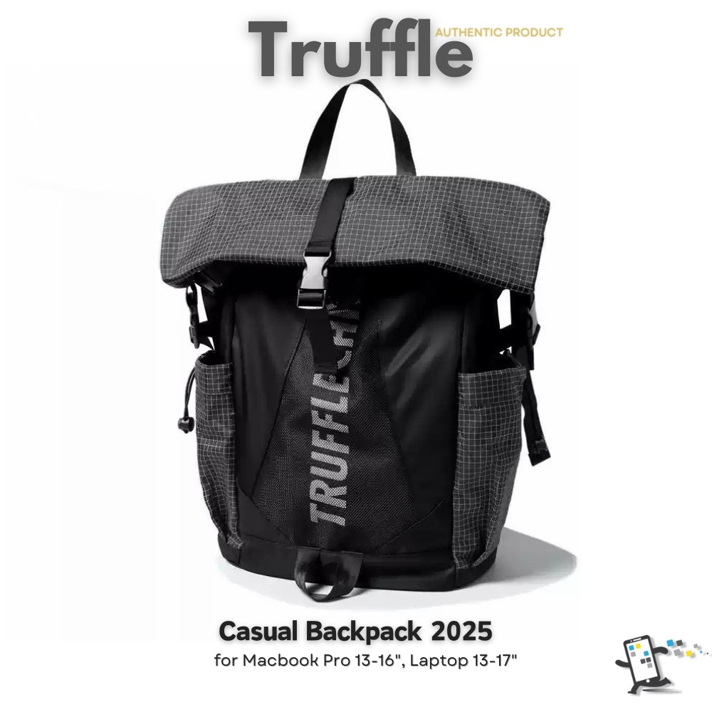 Truffle Casual Backpack 2025 กระเป๋าสำหรับ Macbook Pro 14-16