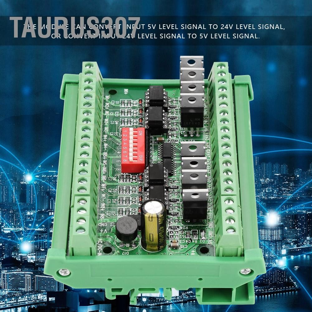 Pegel Lineout Wandler 8-Kanal - Signalumwandlung NPN/PNP Zu NPN 5V/24V