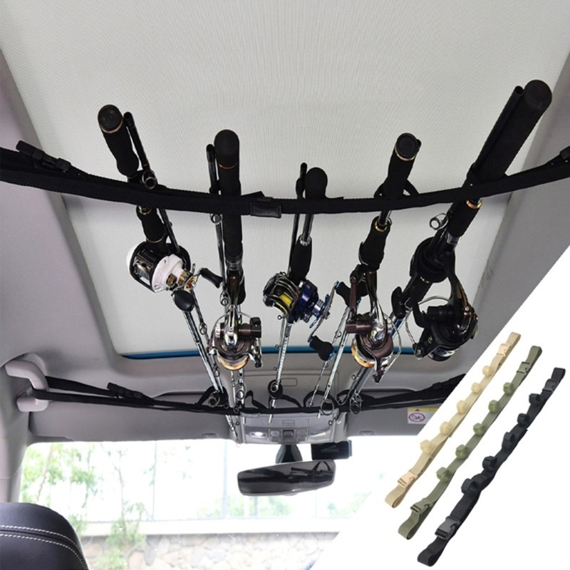 Estone Car Mounted Storage Rack Fishing Rod Gear Holder Vehicle Fishing ...
