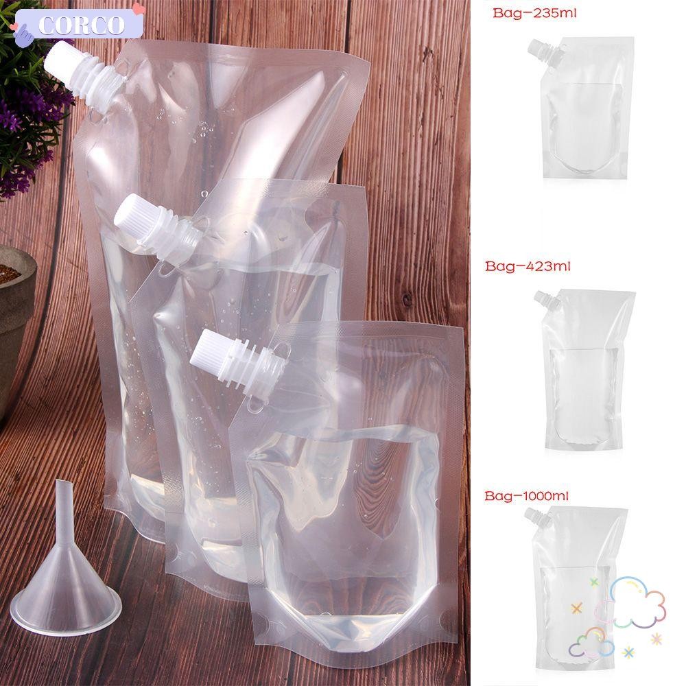 Corco Spout Pouch โปร่งใสกลางแจ้งเครื่องดื่มช่องทางน้ําผลไม้ Stockpile ...
