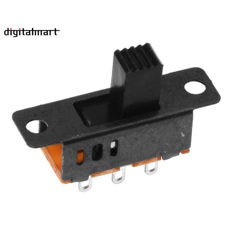 10 x DC 0.5A 50V 3 ตําแหน่ง 2P2T DPDT แผง Mount สไลด์สวิทช์ SS23D32 ...