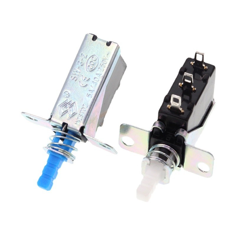 Kcd-a10 สวิตช์ปุ่มกดล็อกในตัว SW-3-2 2 Pin 3 Pin SW-3-2 2 Pin SW-3-2 ...