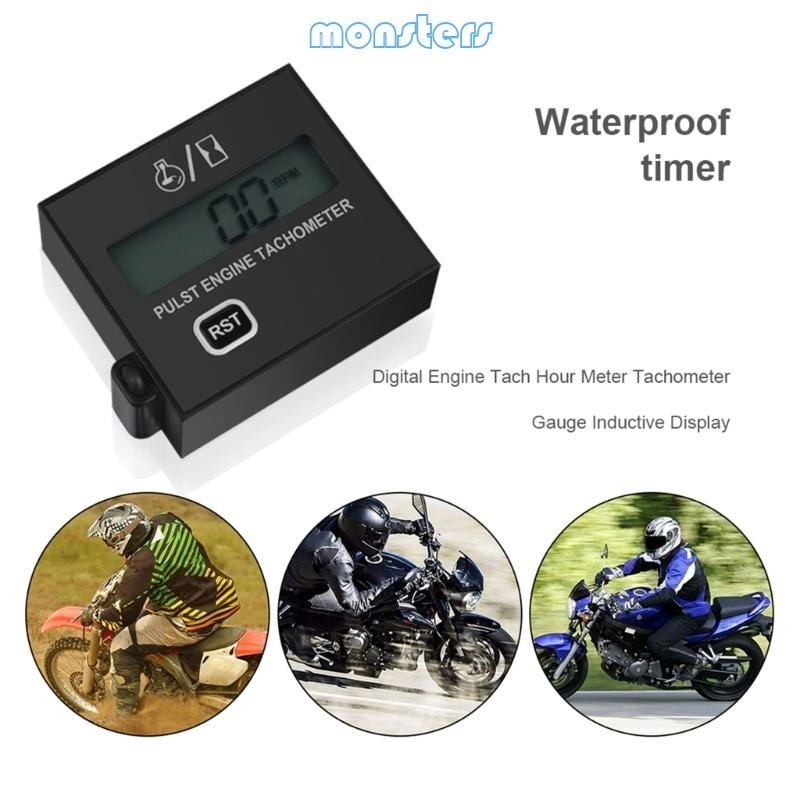 เครื่องวัดรอบเครื่องยนต์ดิจิทัล RPM หน้าจอ LCD กันน้ํา | Shopee Thailand