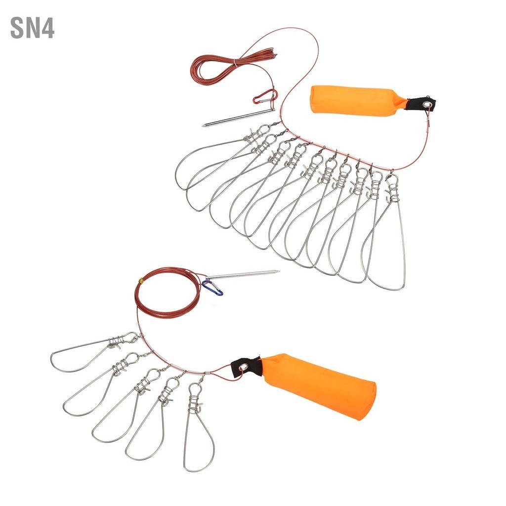 SN4 Live Fish Lock พร้อมโฟมลอยติดลวดเหล็กตกปลาล็อคหัวเข็มขัดปลา ...