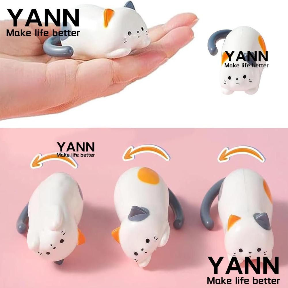 Yann1 Rolling ของเล่นแมว,พลาสติกน่ารัก Clockwork ลูกแมวเคลื่อนย้ายได้ ...