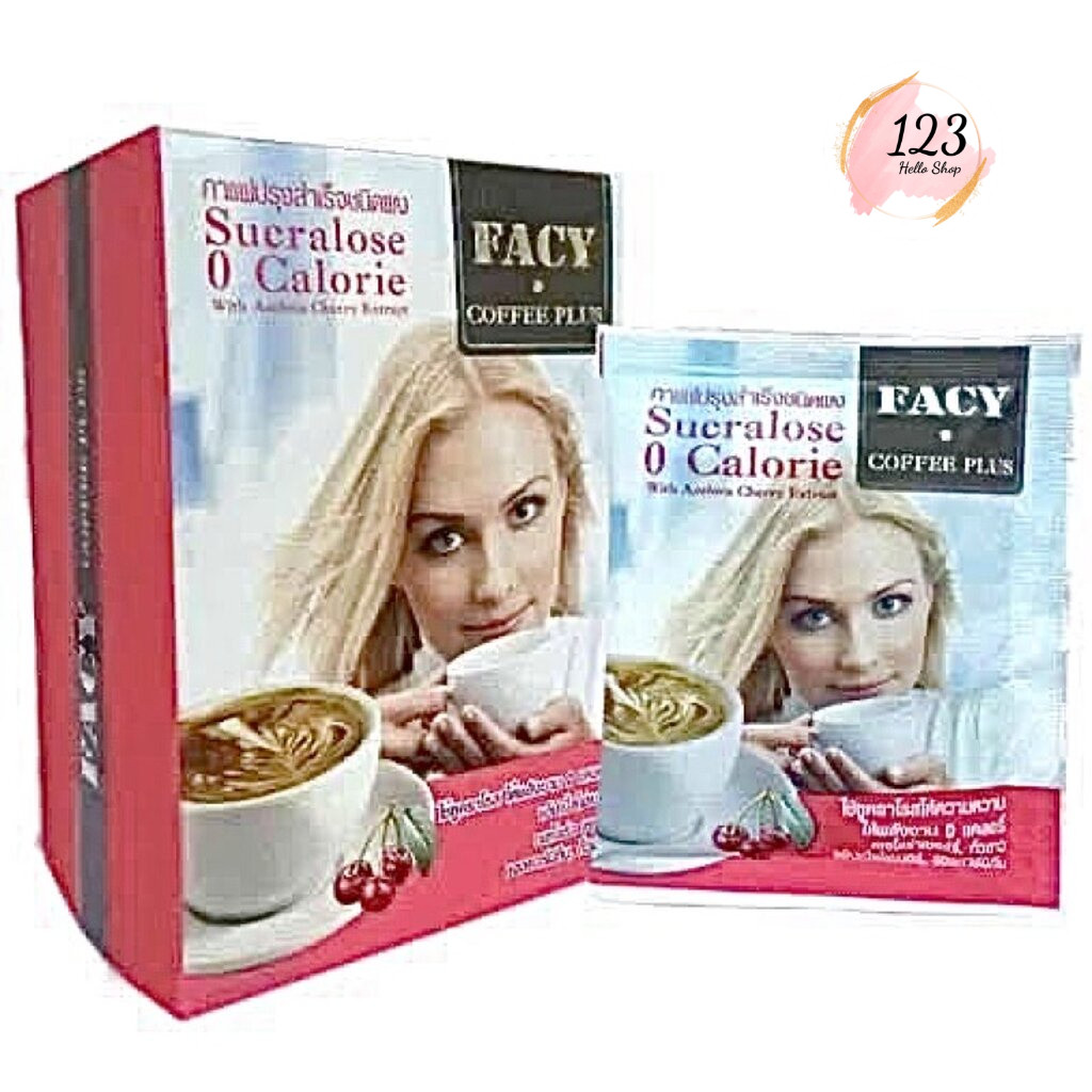 Facy Coffee Plus 10 ซอง เฟซี่ คอฟฟี่ พลัส กาแฟปรุงสำเร็จชนิดผง กาแฟ ...