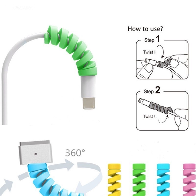 สายชาร ์ จ Data Cable Protector และอุปกรณ ์ ไขลานเหมาะสําหรับ IPhone ...