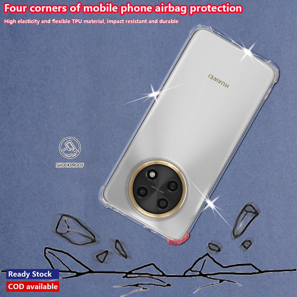 Huawei Nova Y91 STG-LX1 STG-LX2 ยืดหยุ่น ยางนุ่ม คริสตัล ใส บาง ป้องกัน ...
