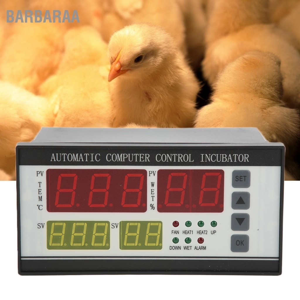 Barbaraa Egg Incubator Controller Thermostat อุณหภูมิความชื้นอัตโนมัติ ...