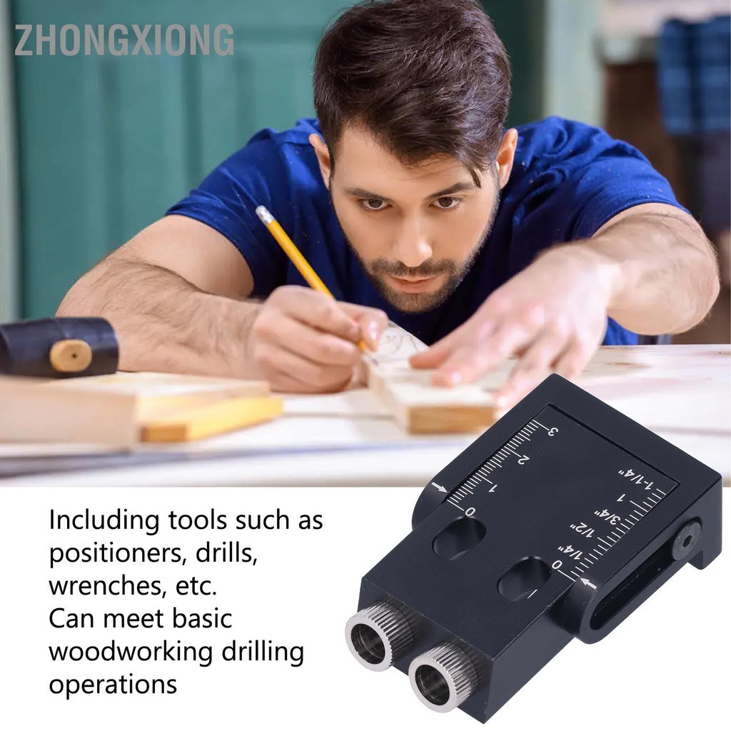 ZhongXiong ตัวระบุตำแหน่งรูเฉียง 15 ° Pocket Slant Holes Jig Kit ...