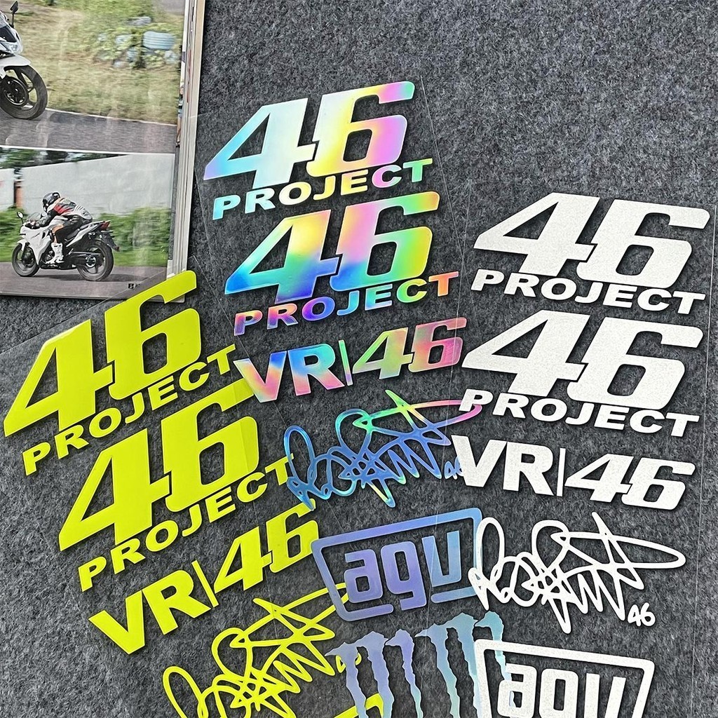 สติกเกอร์สะท้อนแสง 46 Racing Driver Rossi สําหรับติดตกแต่งหมวกกันน็อครถ ...