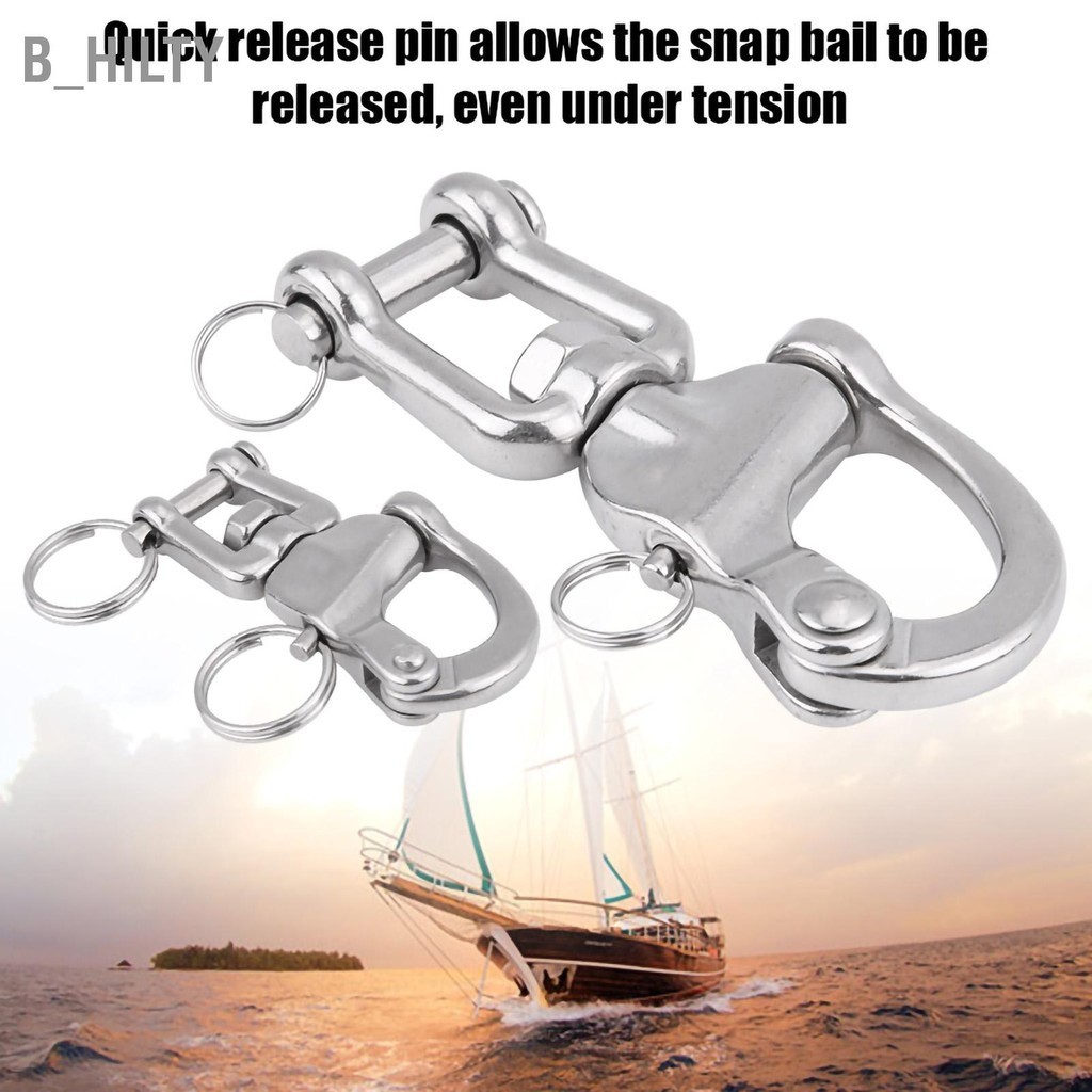 B_HILTY 316 สแตนเลสสตีลขากรรไกรหมุน Snap Shackle สำหรับเรือใบ Spinnaker ...