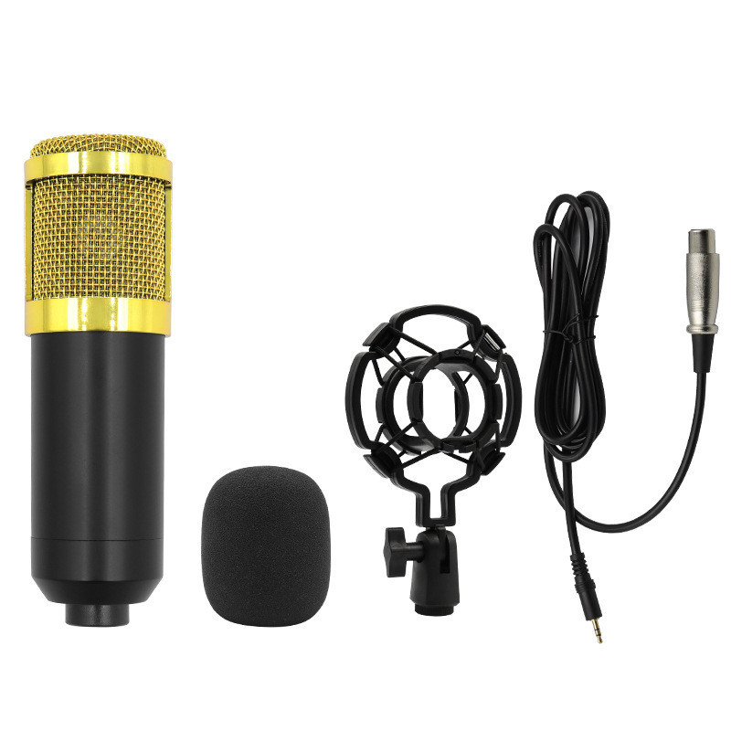 Bm800 Capacitance Mic Microphone V8 Mobile Phone English Sound Card ...