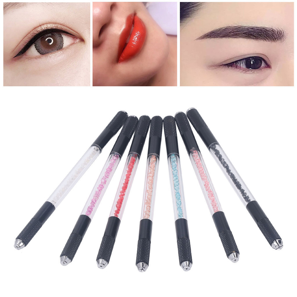 Master Sculptor 7 ชิ้น Microblading ปากกา Double Head Manual Eyebrow ...
