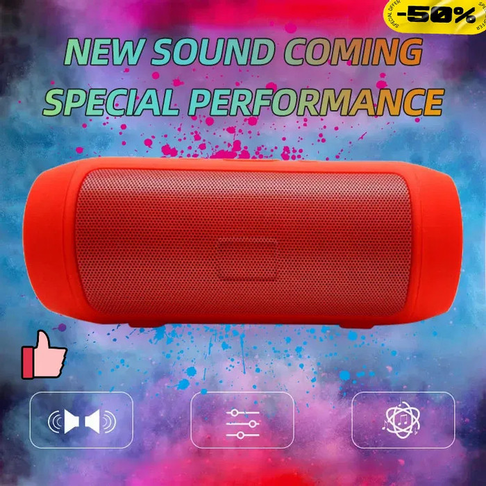 HOT[Double Loop Subwoofer/Super Loud Volume] ลําโพงบลูทูธไร้สาย USB 5.0 ...