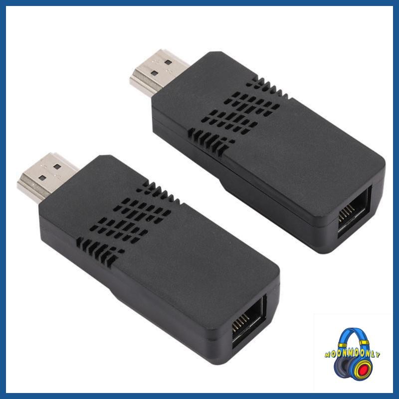 Moon HDTV 1 4 เครื่องขยายสัญญาณ 60m TX Transmitter RX Receiver ใช้ RJ45 ...