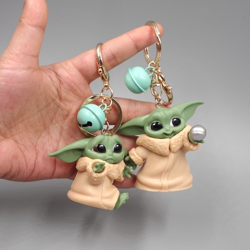 ฟิกเกอร์ Yoda Manda Baby ของเล่นสําหรับเด็ก Key chain baby yoda Star ...