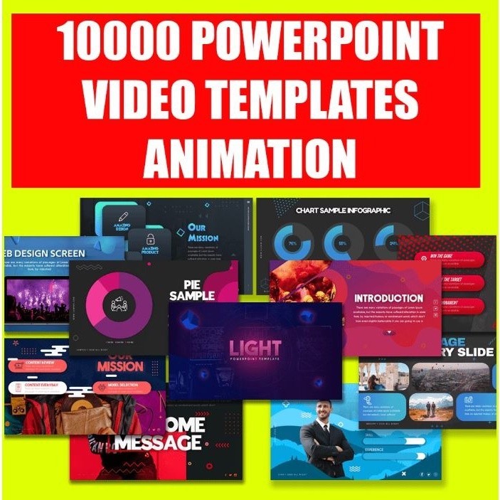 [พร้อมส่ง]PowerPoint Video Animation Templates] 10000+Animation Slides ...