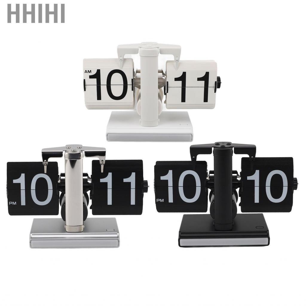 Hhihi Retro Digital Flip Down Clock Mechanical Desk Easy To Read LED ...