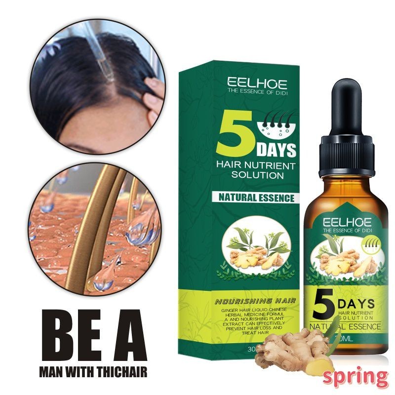 30Ml/PCS Eelhoe Ginger Hair Growth Essence Oilน้ำมันผมTreatment Anti Hair Loss Scalp Treatment