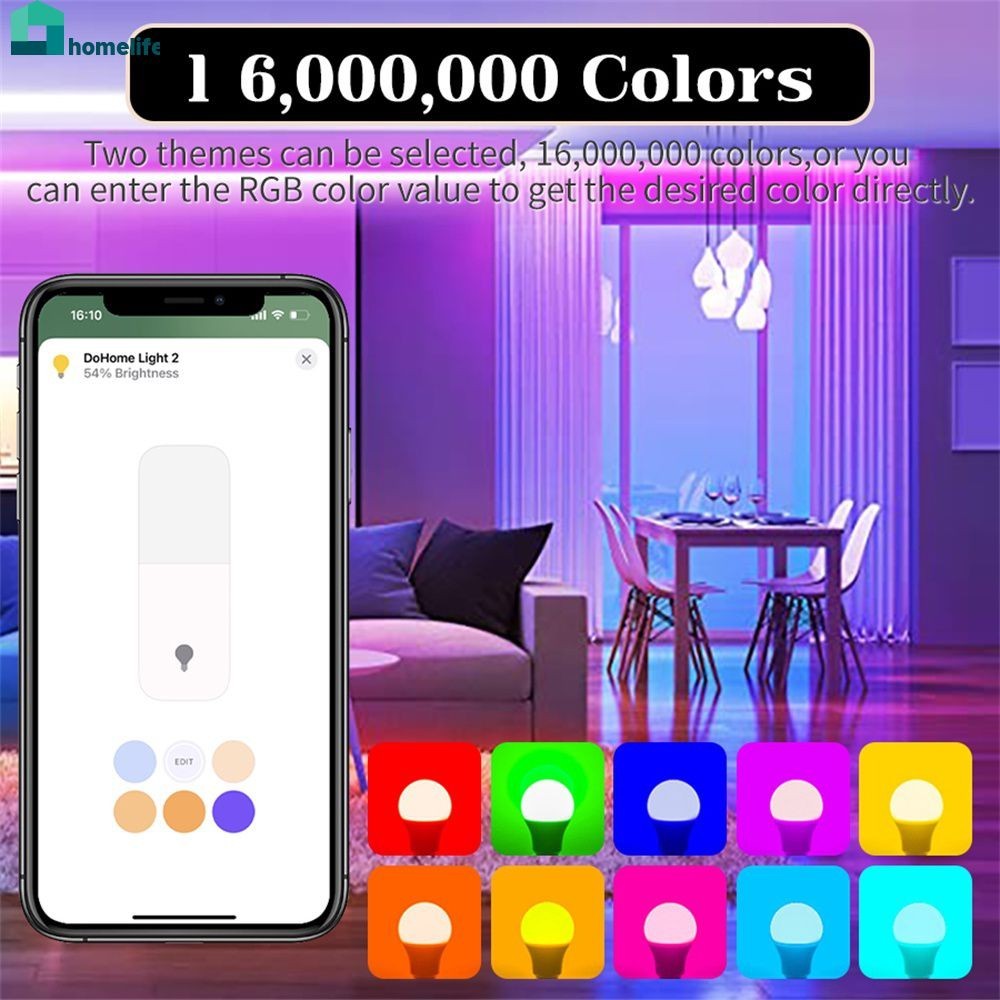 หลอดไฟ LED Homekit อัจฉริยะพร้อมระบบควบคุมเสียง Siri และการเชื่อมต่อ ...