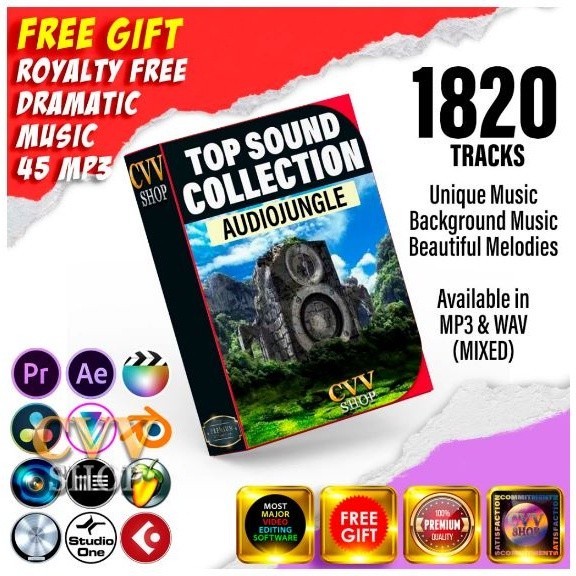 【พร้อมส่ง】Music Sound Effects SFX Top Sound Collection Audiojungle