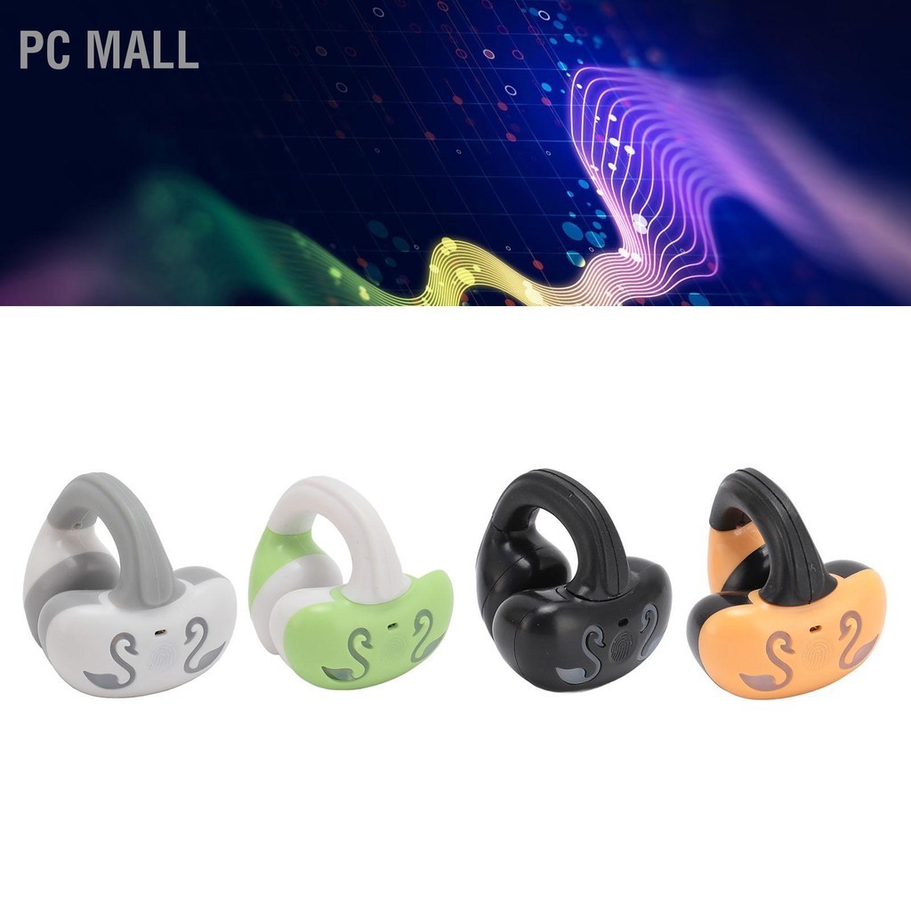 PC Mall คลิปบนหูฟังบลูทูธ HiFi Bone Conduction แบบชาร์จไฟได้หูคลิปหูฟัง ...