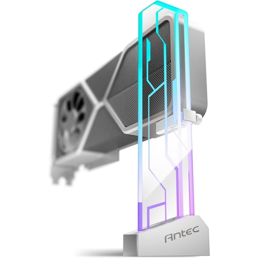 ที่ค้ำการ์ดจอ Antec ARGB Tempered Glass GPU Support Bracket Graphics ...
