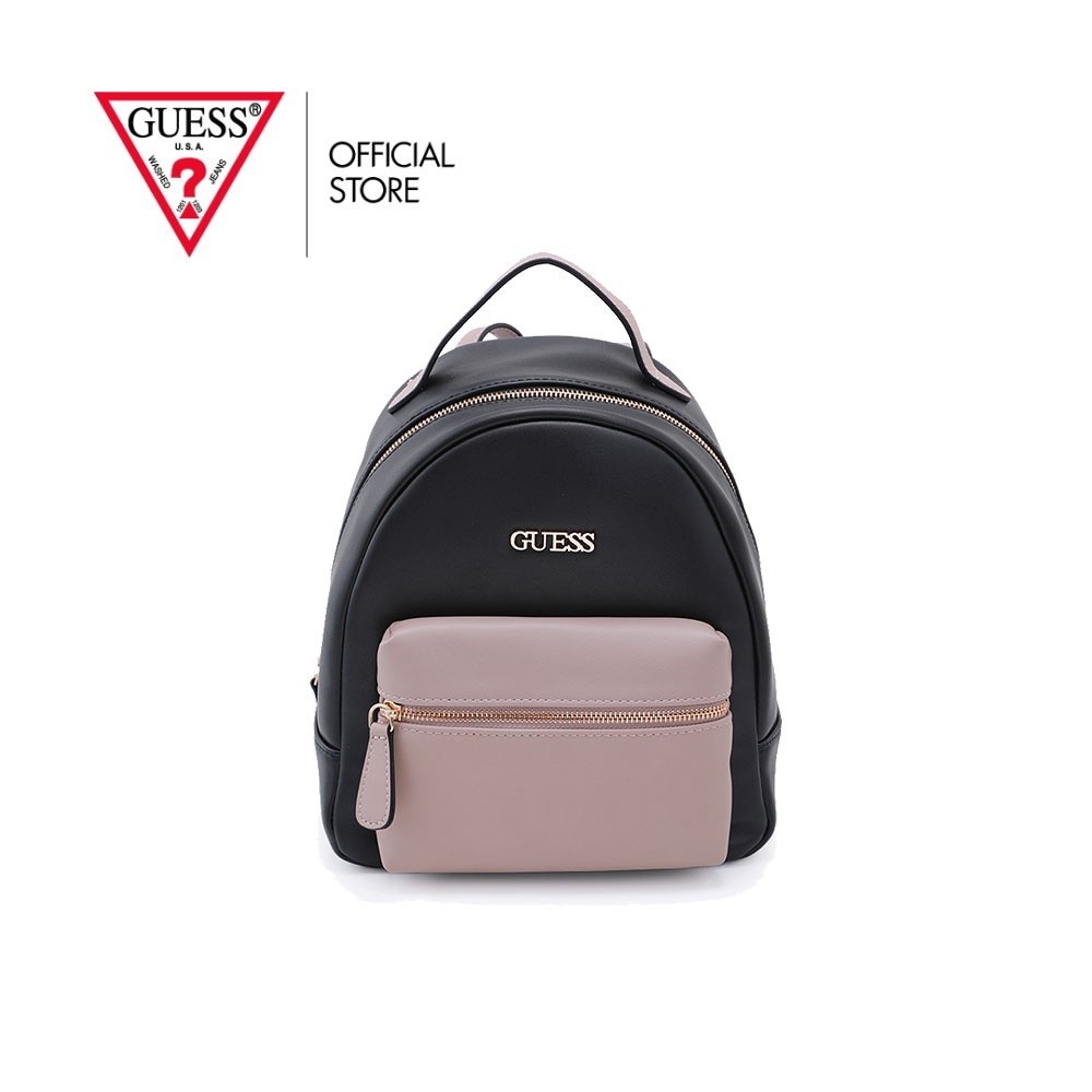 GUESS กระเป๋าสะพายผู้หญิง รุ่น AA871430 ELMORE BACKPACK สีดำ Shopee