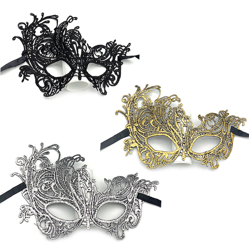 Phoenix Gilding Lace Mask ผู้ใหญ่ปาร์ตี้ครึ่งหน้าหน้ากากฮาโลวีน ...