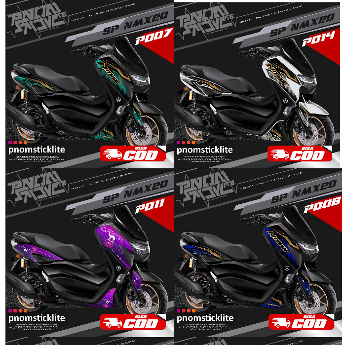 Striping Printing Nmax 2020 2021 2022 2021 2022 สติ๊กเกอร์ตัด Nmax ใหม่ ...