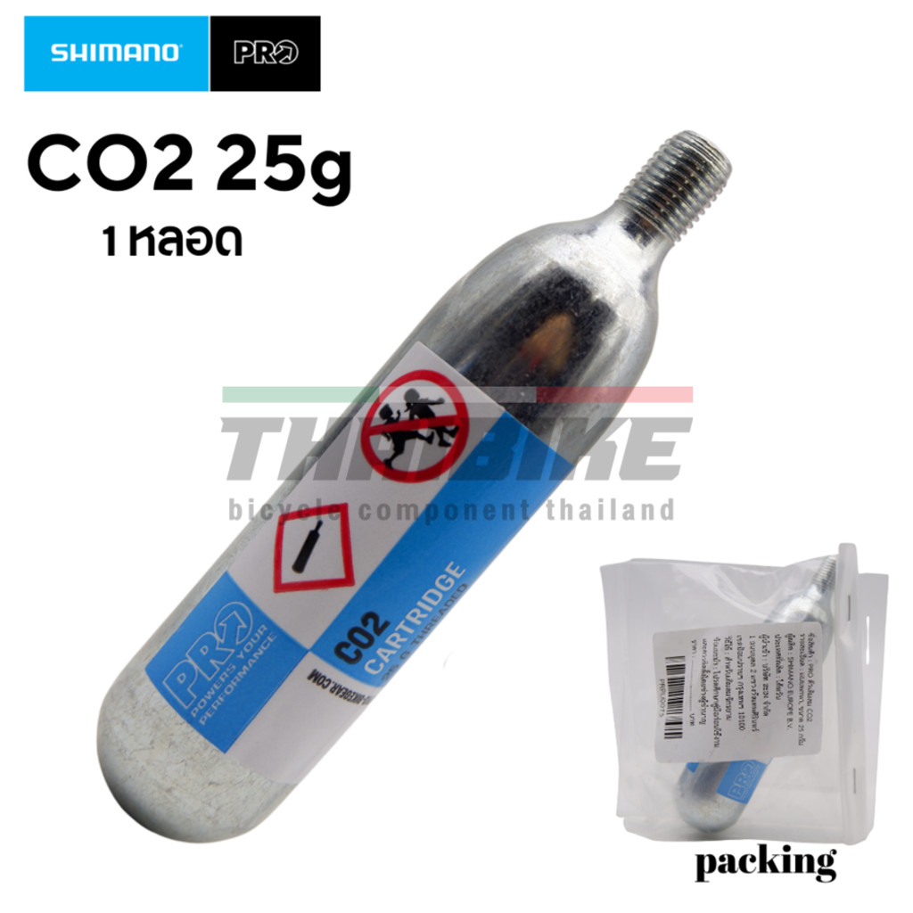 หัวสูบพร้อมหลอด Pro Co2 Performance MICRO INFLATOR แบบเติม 25G ตัวเติม ...