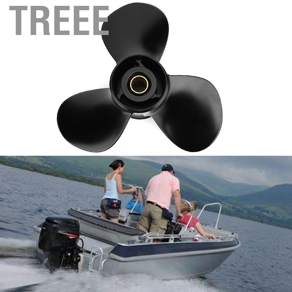 Treee ใบพัดอลูมิเนียม Suuonee Outboard 11-1 / 8x13-G พอดีสำหรับ Suzuki