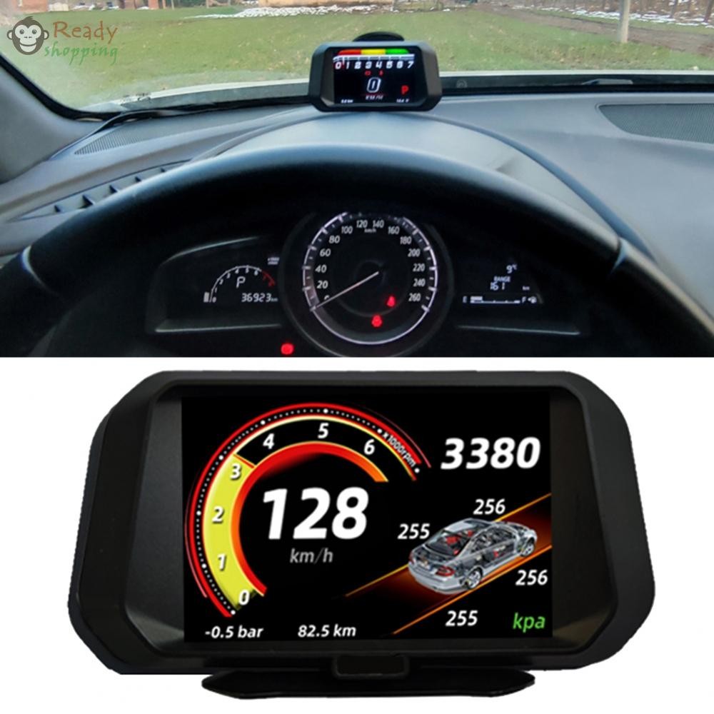 Obd GPS Guide Car HUD Head up Display พร้อมเครื่องวัดความดันลมยางมัลติ ...